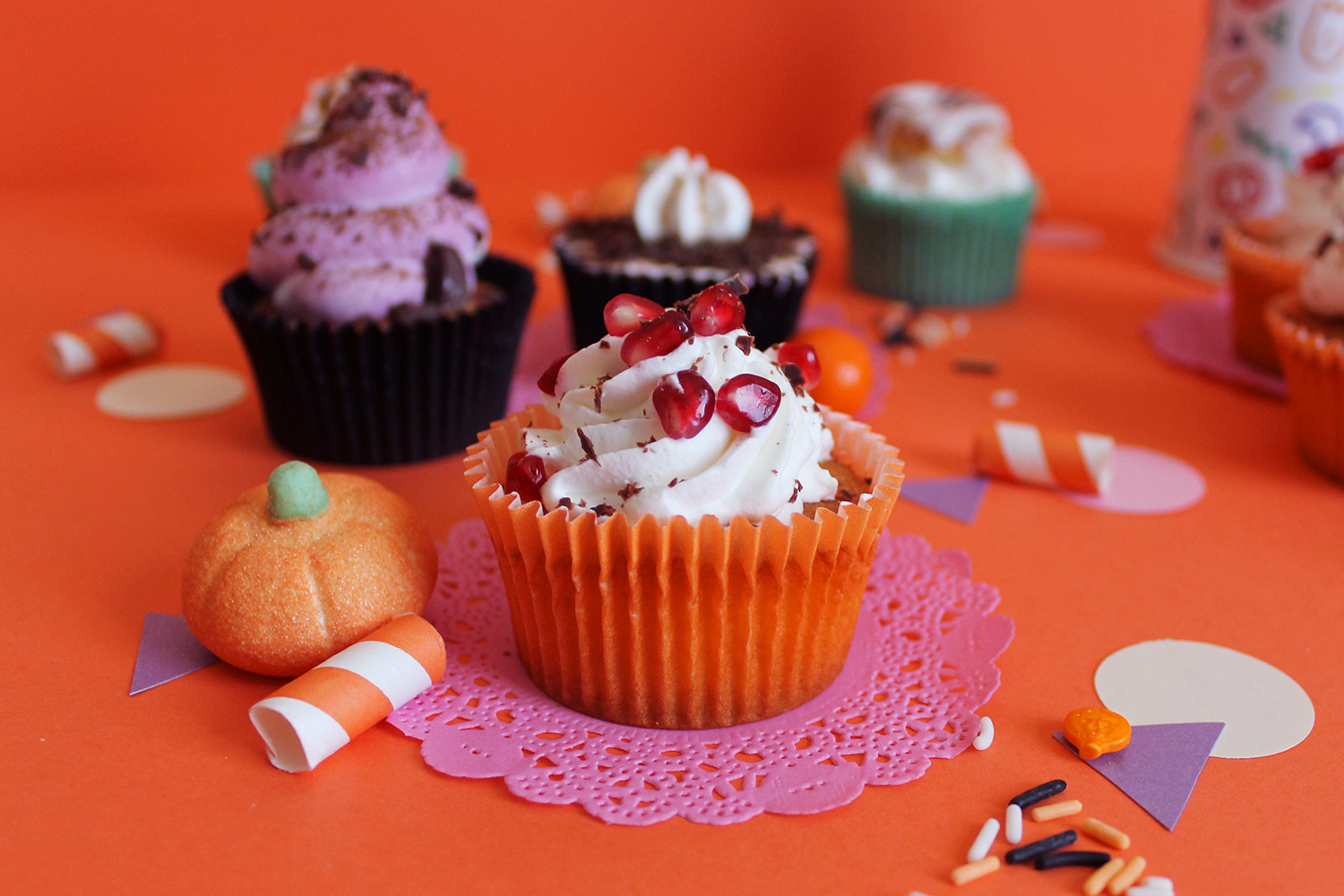 Cupcake Alla Zucca Di Halloween Super Colors